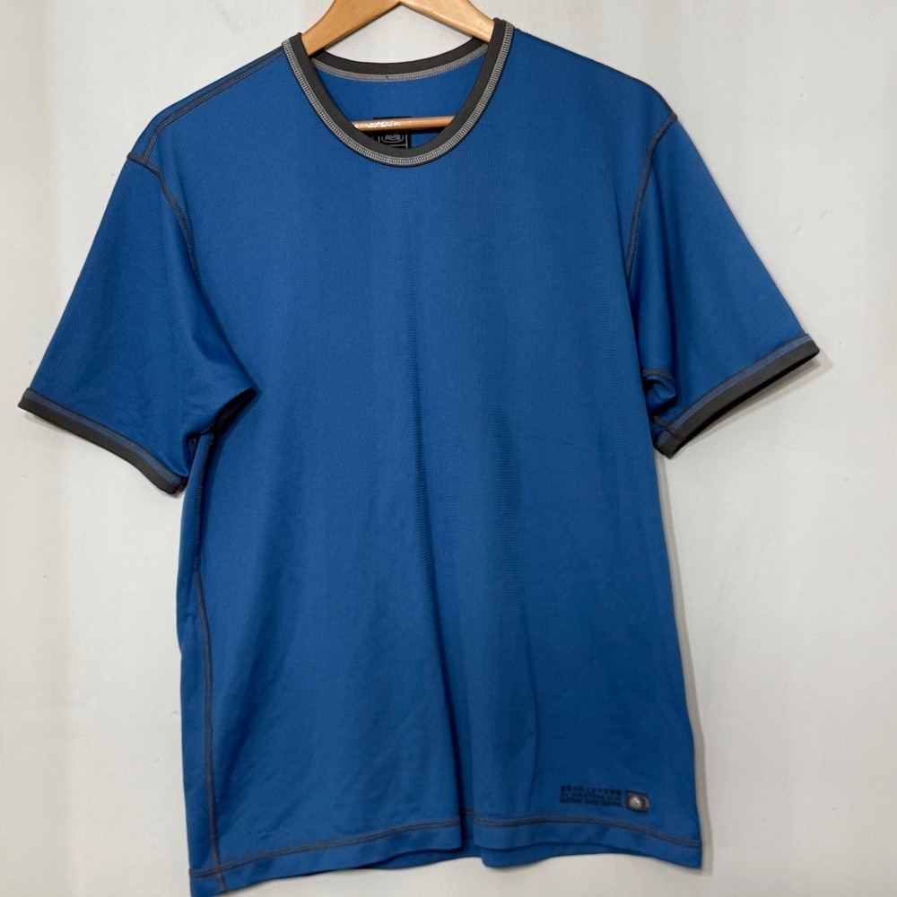 VTG Y2K Nike‎ ACG Dri-FIT Base Layer T-Shirt Mens Medium Blue Short Sleeve READ
